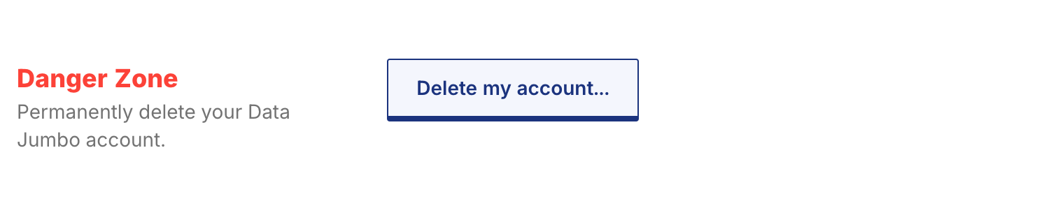 Delete account steps