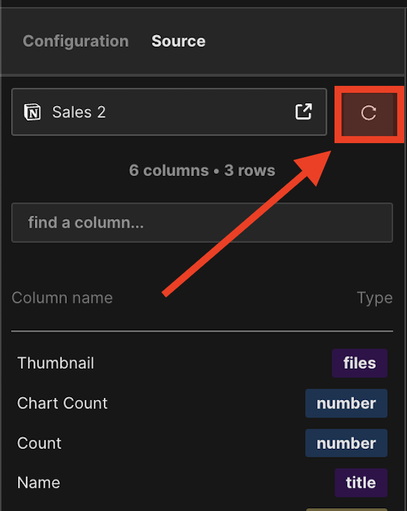Reload chart manually